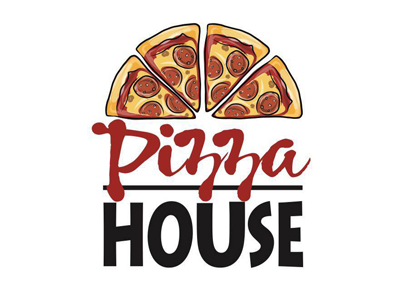 pizza house logo with white background